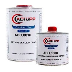 Лак HS CRYSTAL HS 2K CLEAR COAT 1L + Затверджувач CRISTAL HS HARDENER 2K ACRILIC 0,5L