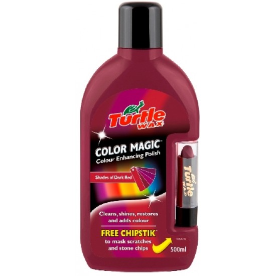 Поліроль Turtle Wax Color Magic Plus темно-червона (500мл)