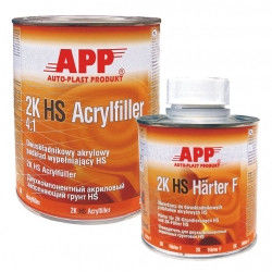 Грунт акриловий APP ACRYLFILLER 2K HS 4:1 1 л + затверджувач 0,25 л