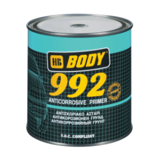 BODY 992 антикорозійний ґрунт 1К коричневий 1л