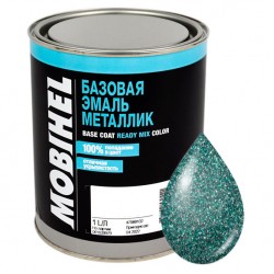 03049 Зелена Автоемаль базова металік Mobihel 1л
