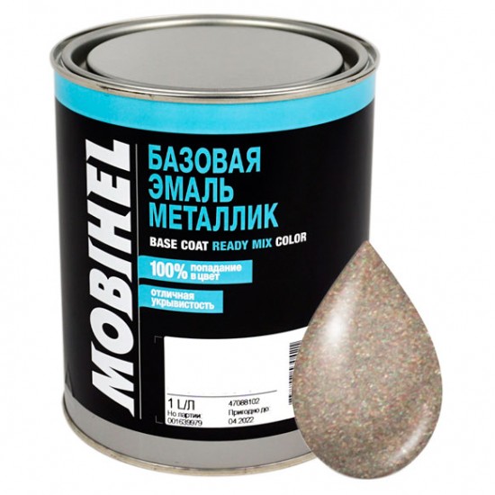 247 Карфаген бежевий сірий Автоемаль базова металік Mobihel 1л