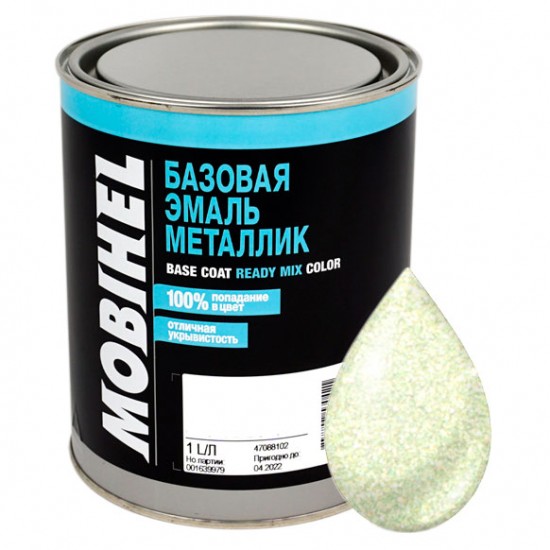 345 Оливкова Автоемаль базова металік Mobihel 1л