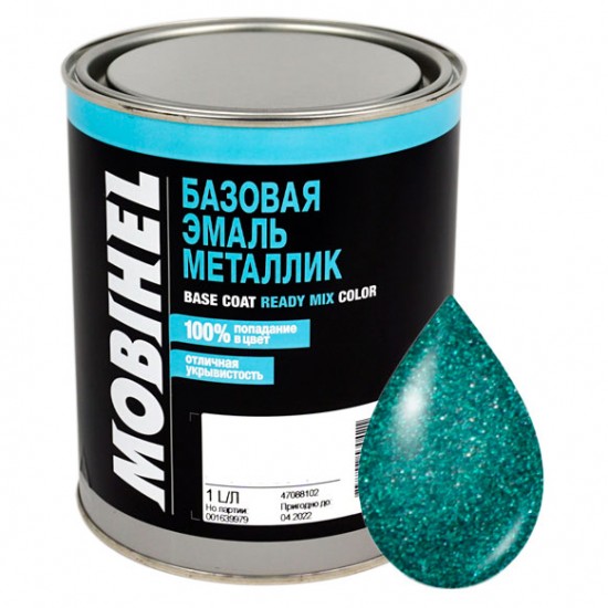 385 Смарагд Автоемаль базова металік Mobihel 1л