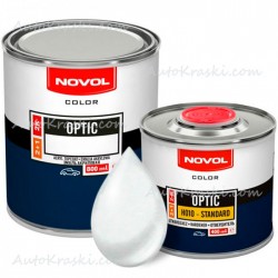 10L DAEWOO casablanca WHITE Автоемаль акрилова Novol Optic 0,8л + Затверджувач 0,4л