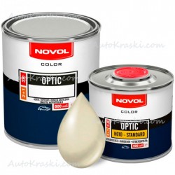 Автоемаль акрилова 1021 Бежева Novol Optic 0,8л + Затверджувач 0,4л