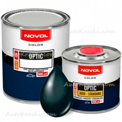 Автоемаль акрилова 377 Мурена зелена Novol Optic 0,8л + Затверджувач 0,4л