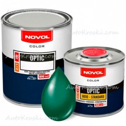 Автоемаль акрилова 394 Зелена Novol Optic 0,8л + Затверджувач 0,4л