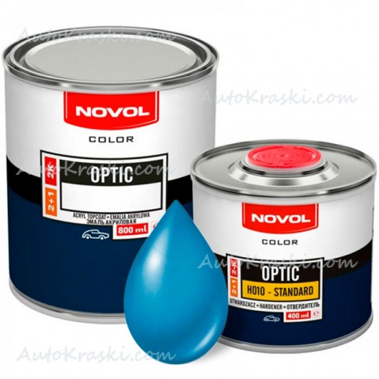 Автоемаль акрилова 428 Медео Novol Optic 0,8 л + Затверджувач 0,4 л