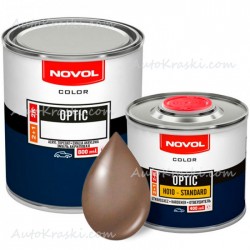 Автоемаль акрилова 509 Бежева-темна Novol Optic 0,8л + Затверджувач 0,4л