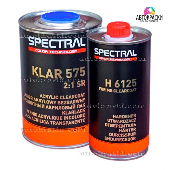 Лак безбарвний SPECTRAL KLAR 575 (SR) 2+1 + затверджувач 1,0л+0,5л