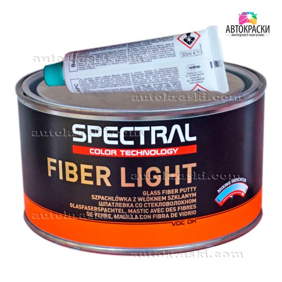Шпаклівка зі скловолокном легка SPECTRAL FIBER LIGHT 1,0 л
