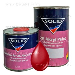 127 Вишня Автоемаль акрилова SOLID 2K Akryl Paint 1,0л + затверджувач 0,5л