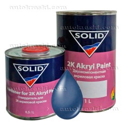 464 Валентина Автоемаль акрилова SOLID 2K Akryl Paint 1,0л + затверджувач 0,5л