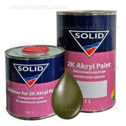 303 Хакі Автоемаль акрилова SOLID 2K Akryl Paint 1,0л + затверджувач 0,5л