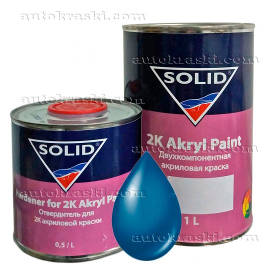 470 Босфор Автоемаль акрилова SOLID 2K Akryl Paint 1,0л + затверджувач 0,5л
