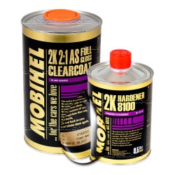 2K 2:1 FG anti scratch Акриловий безбарвний лак Mobihel 1л + 0,5л 2к Затверджувач 8100