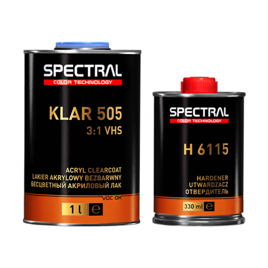 Лак безбарвний SPECTRAL KLAR 505 VHS 3+1 + затверджувач 1,0л+0,33л