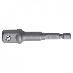 Адаптер для торцевых головок под шуруповерт TOPTUL 1/4"х1/2" L72 (6-гр.-квадрат) FPKA0816