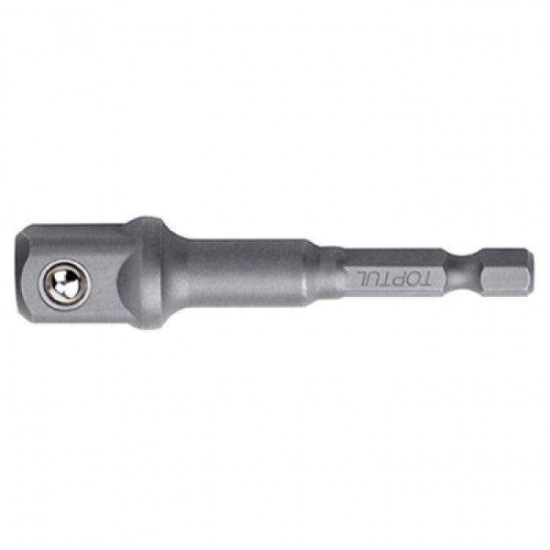 Адаптер для торцевых головок под шуруповерт TOPTUL 1/4"х1/2" L72 (6-гр.-квадрат) FPKA0816
