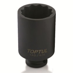 Головка 12-гранная ударная длинная TOPTUL 1/2" 36мм KABJ1636