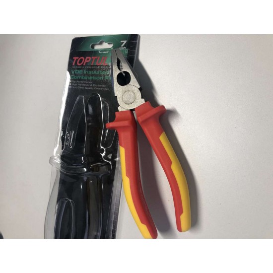 Пассатижи электрика 7" 1000V VDE TOPTUL DGCA2207