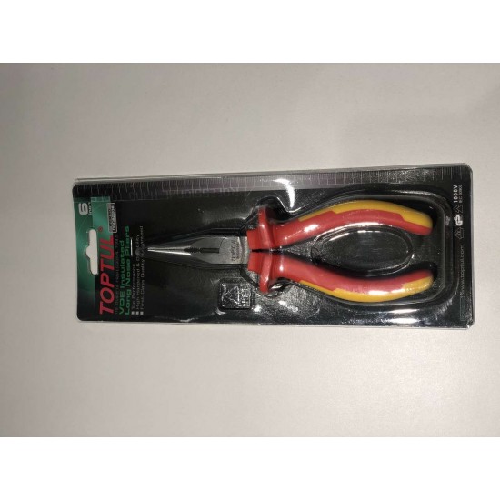 Плоскогубцы диэлектрические удлиненные 6" 1000V VDE TOPTUL DGCB2206