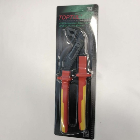 Клещи переставные изолированные 10" 1000V VDE TOPTUL DGCE2210