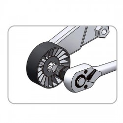 Головка 1/2" Ribe M10S для натяжителя ремня TOYOTA  TOPTUL JDDF1610