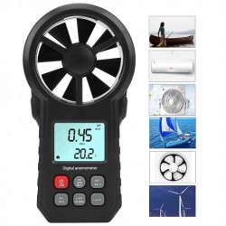 Анемометр крыльчатый 0,3-30м/с, -10-45°C WINTACT WT87A