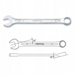 Набор ключей дюймовых комбинированных TOPTUL 16 шт. (1/4"-1-1/4") GBAA1604
