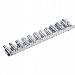 Набор 12-гранных головок на планке TOPTUL 12-гр. 1/2" 11ед. 8-22мм GAAQ1601U-12