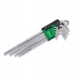 Г-образные ключи TORX TOPTUL T10-T50 9ед. супердлинные с отверстием GAAL0915