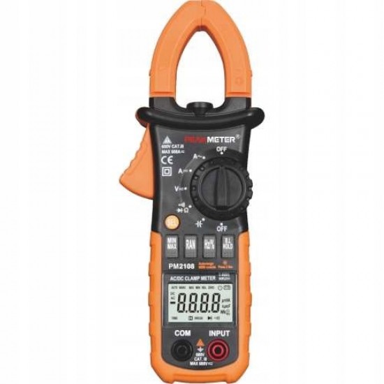 Токовые клещи с функциями мультиметра и True RMS PeakMeter  PM2108