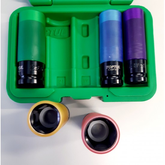 Набор головок для литых дисков TOPTUL 1/2" 5ед. Pro-Series GDAI0503