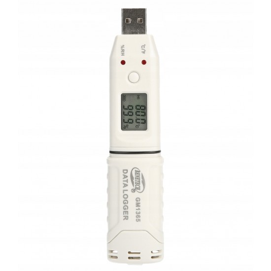 Регистратор влажности и температуры (даталоггер) USB, 0-100%, -30-80°C BENETECH GM1365