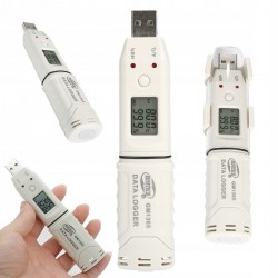 Регистратор влажности и температуры (даталоггер) USB, 0-100%, -30-80°C BENETECH GM1365