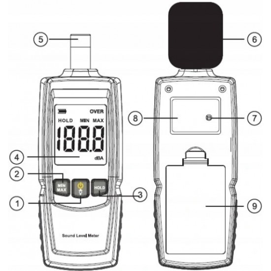 Шумомер 30-130 дБ BENETECH GM1352