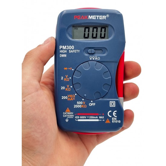 Мультиметр цифровой карманный PeakMeter  PM300