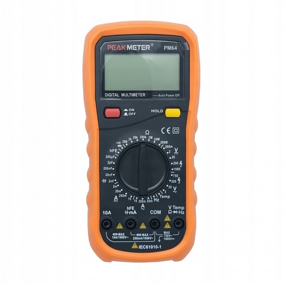 Профессиональный мультиметр с термопарой PeakMeter PM64