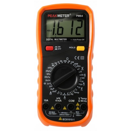 Профессиональный мультиметр с термопарой PeakMeter PM64