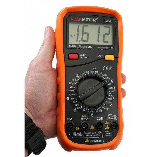 Профессиональный мультиметр с термопарой PeakMeter PM64