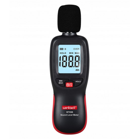 Измеритель шума (шумомер) Bluetooth 30-130 дБ WINTACT WT85B